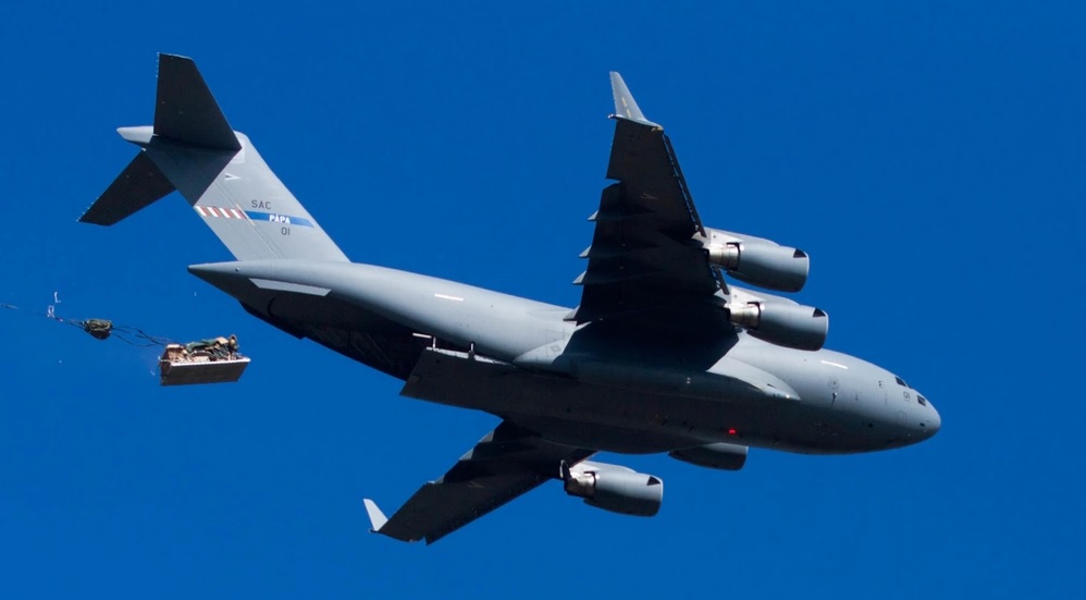 Indian Air Force C-17 Aircraft Successfully Airdrops Heavy Platform