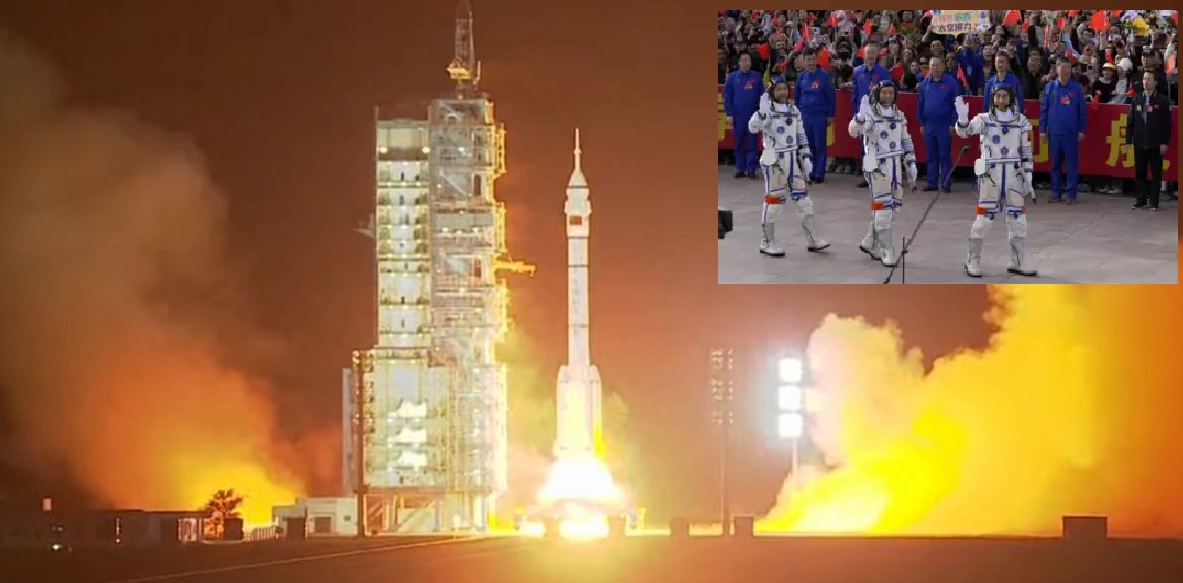 China's Shenzhou 18 Mission: Three Crew Launches to Tiangong Space Station
