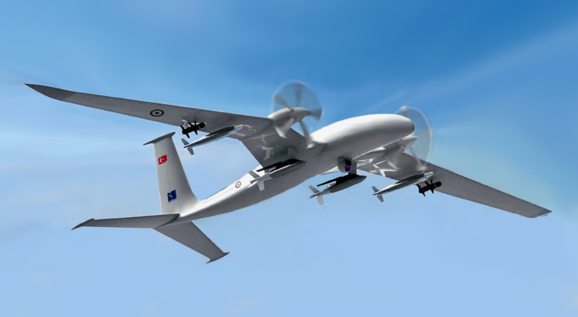 Turkey's  Akinci Drone, Successfully Tests Precision Missiles