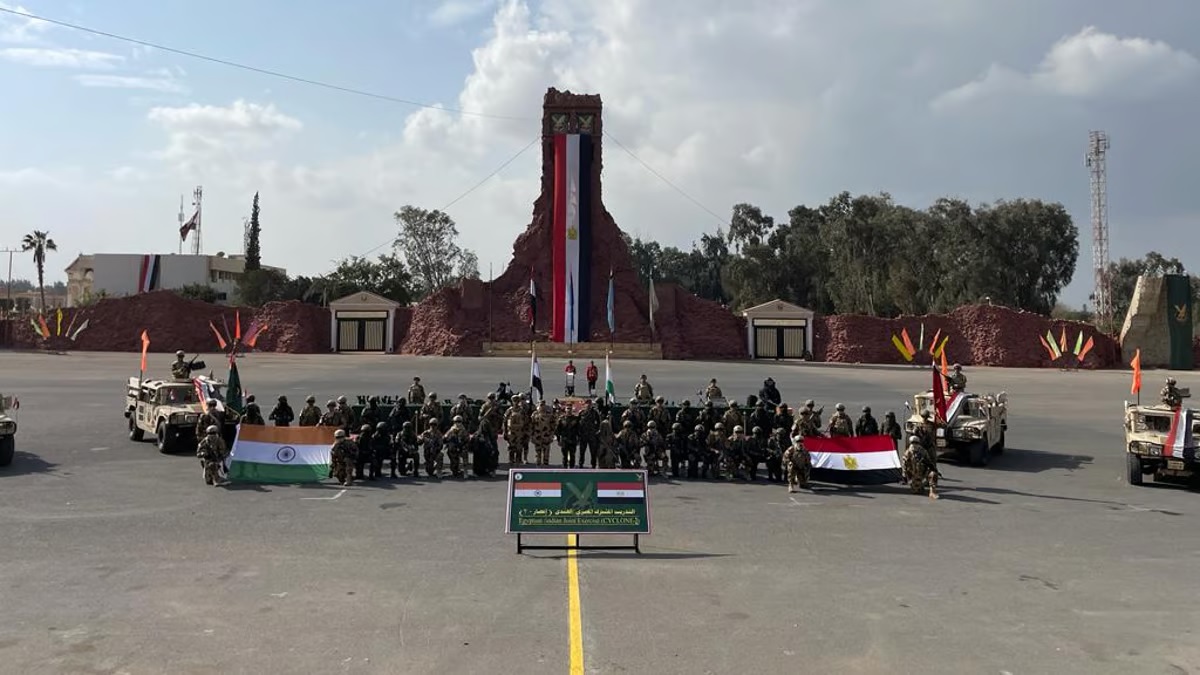 India and Egypt Launch Second Edition of 11 Day  'Cyclone' Military Exercise'