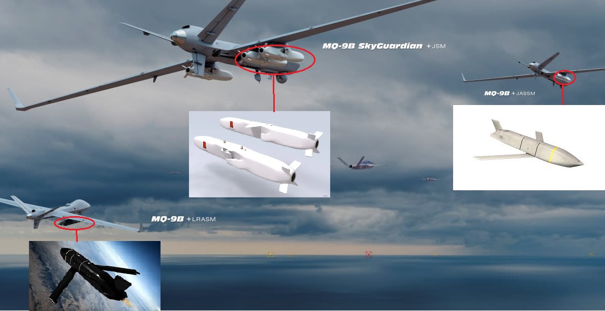 GA-ASI Advances MQ-9B with JASSM and LRASM Integration for Long-Range Deep-Strike Missions
