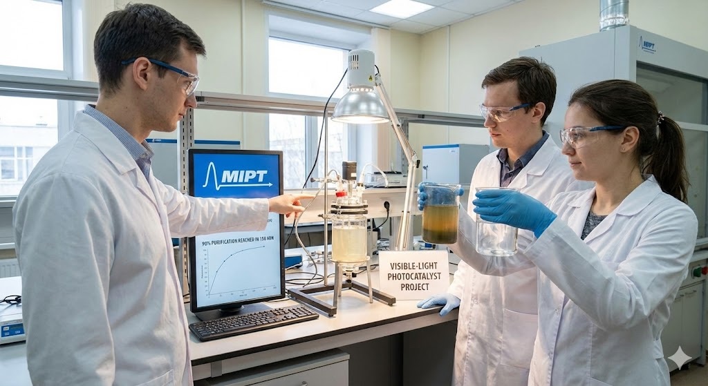 Russia MIPT Scientists Develop Visible-Light Photocatalysts Achieving 90% Water Purification in 150 Minutes