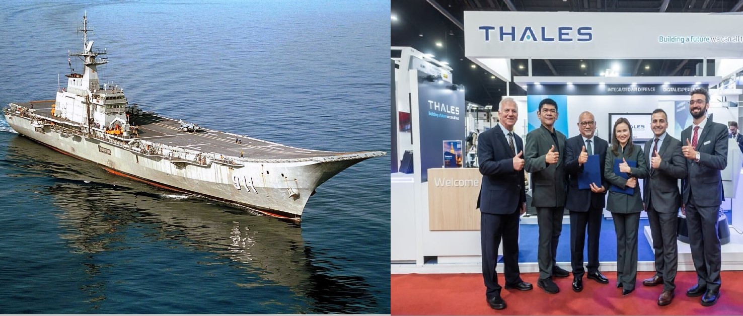 Royal Thai Navy Signs Contract With Thales to Upgrade Its Only Aircraft Carrier, HTMS Chakri Naruebet