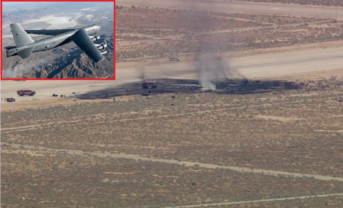 8 U.S. Air Force Crew Members Killed in B-52 Bomber Crash During Test Flight at Edwards Air Force Base