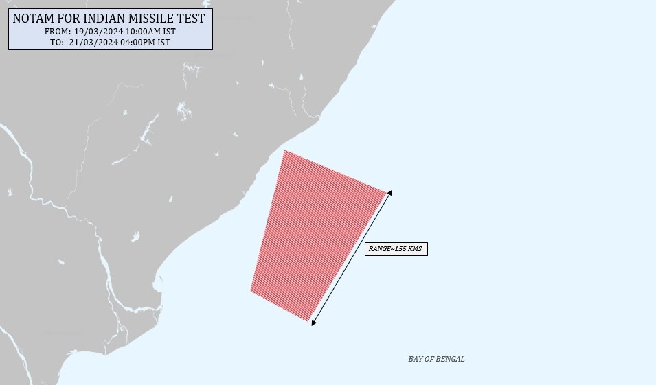 India Gears Up for Air-Launched Missile Test in Bay of Bengal