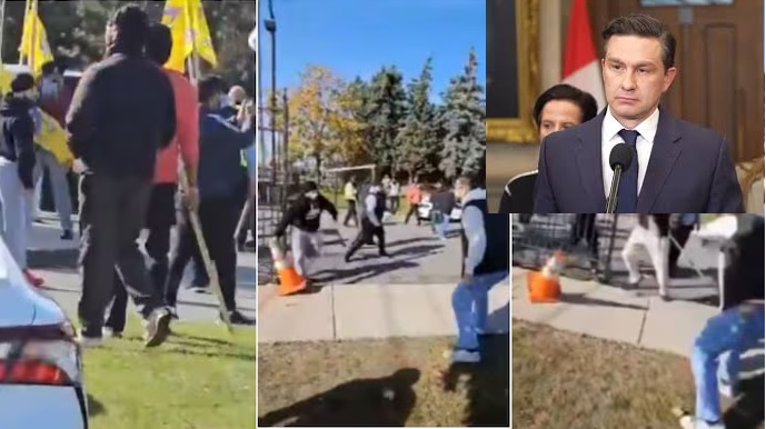 Canadian Opposition Leaders Condemn Brampton Temple Attack By Khalistani, Pierre Poilievre Calls for Action Against Violence