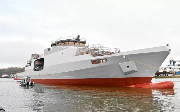 France Launches First Patrouilleur Hauturier Offshore Patrol Vessel at Concarneau