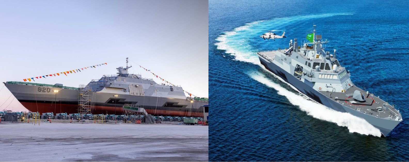 First Saudi Multi-Mission Surface Combatant Enters the Water After Years of Delay