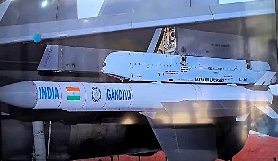 DRDO Astra Mk-3 ‘Gandiva’ Missile Gears Up for Trials with GaN-Based AESA Seeker