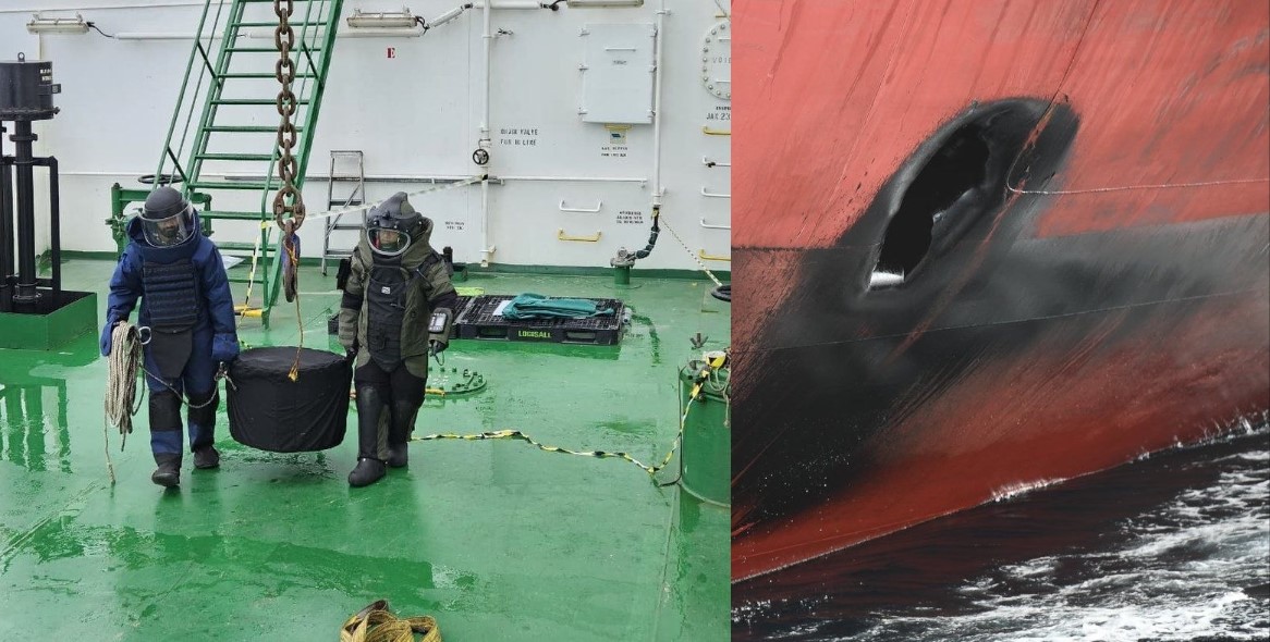 Indian Navy Successfully Extracts Unexploded Missile Warhead from Oil Tanker MT Olympic Life Off Kochi