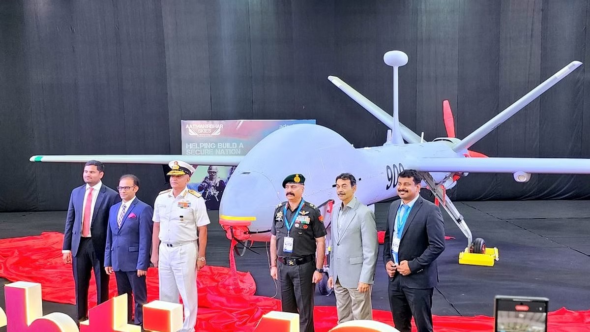 Adani Defence Strengthens Indian Navy's Reach with Second Drishti-10 Starliner Drone