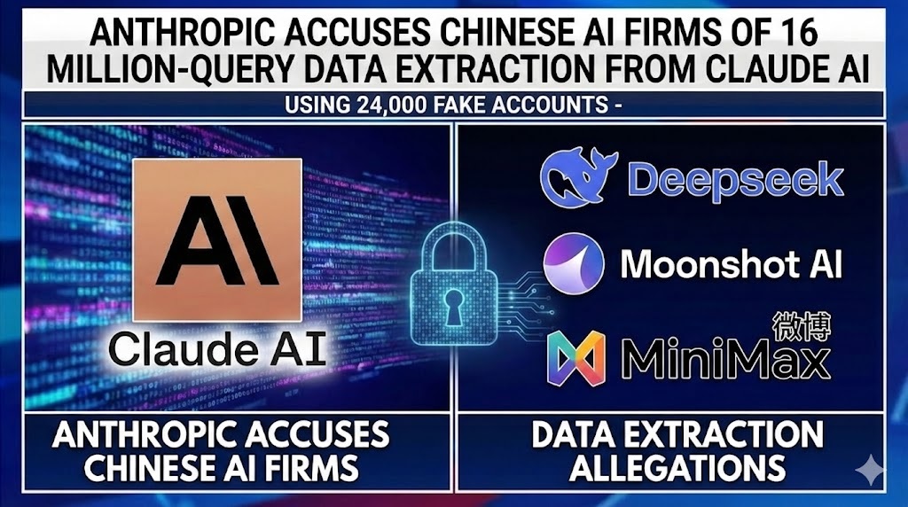 Anthropic Accuses Chinese AI Firms of 16 Million-Query Data Extraction from Claude AI Using 24,000 Fake Account