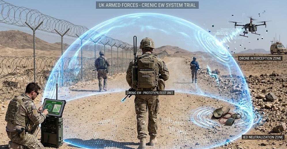 UK Armed Force Set to Trial CRENIC Electronic Warfare System Against IED and Drone Threats in 2027