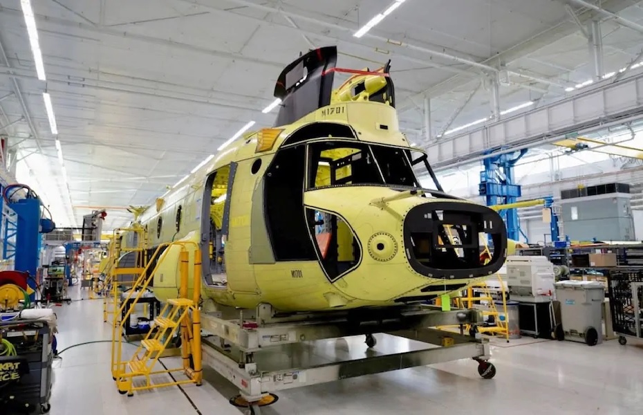 Boeing Begins Production of First CH-47F Block II Chinook for German Air Force