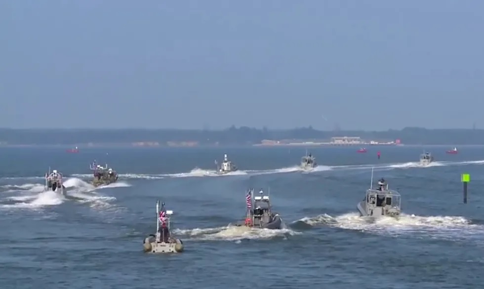 U.S. Navy Tests Smart Drone Boat Swarm