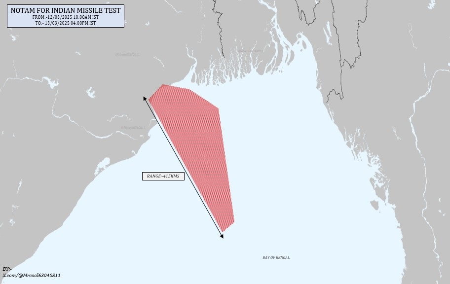 India Issues NOTAM for Missile Test in Bay of Bengal: Is Astra MkIII Gandiva or BrahMos on the Launch Pad?