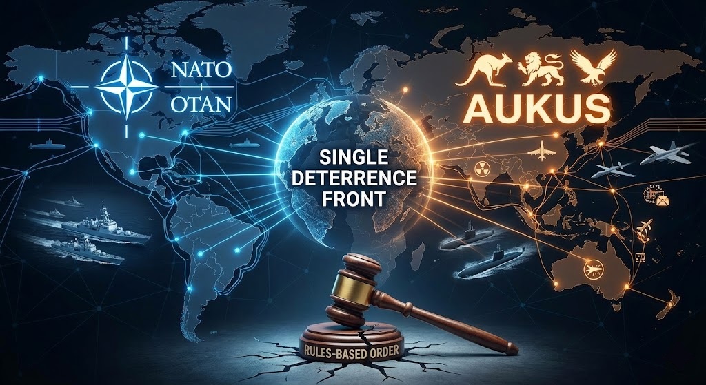 As Rules-Based Order Frays, NATO and AUKUS Are Recast as a Single Deterrence Front