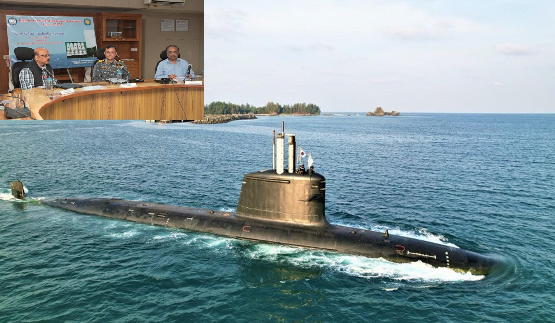 DRDO’s HEMRL Indigenises Signal Star Naval Flare for Kalvari-Class Submarines