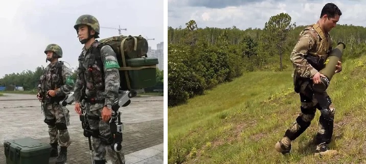 PLA Showcases Infantry Drill Featuring Soldier with Experimental Exoskeleton