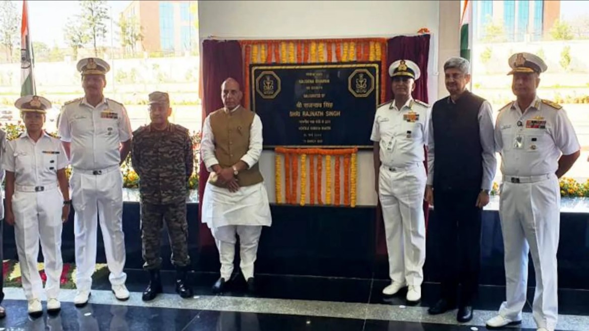 Rajnath Singh Inaugurates India Navy's First Independent Headquarters 'Nausena Bhawan' in Delhi