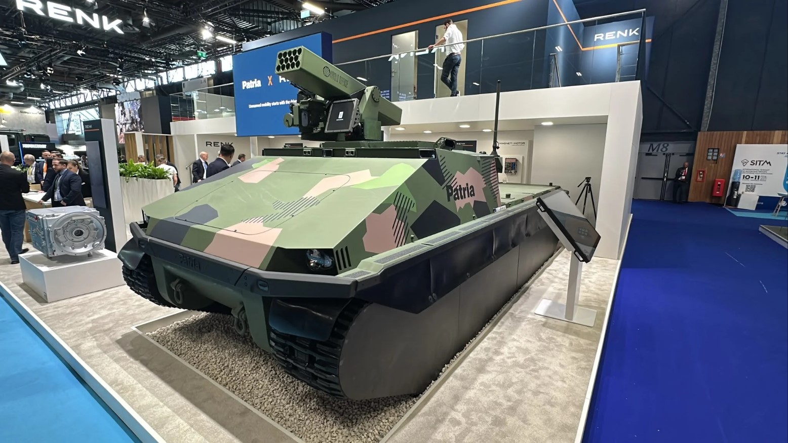 Patria and RENK Unveil TRACKX-Based Unmanned Combat Vehicle at Eurosatory 2026
