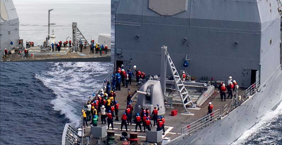 U.S. Navy Successfully Tests At-Sea Missile Reloading System in Major Naval Exercise