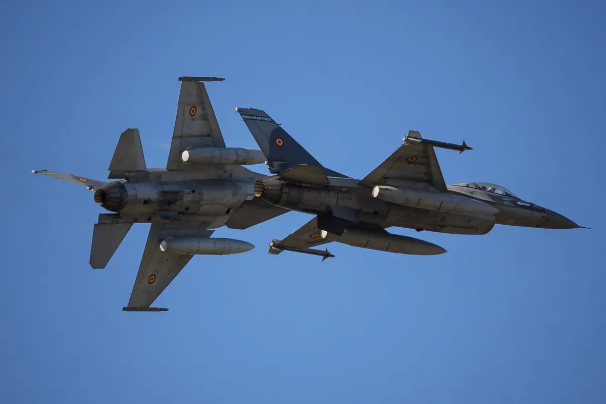 Romanian F-16 Shoots Down Ukrainian Drone Over Estonia in NATO Baltic Air Policing Mission