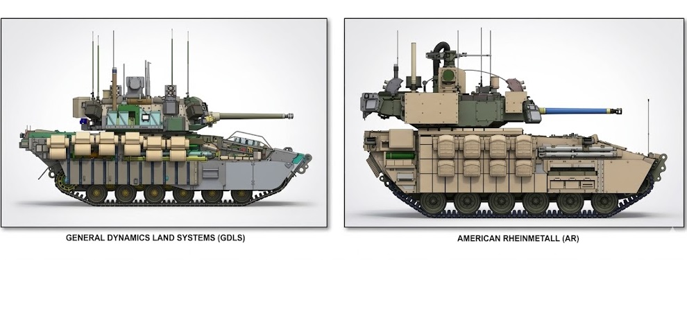 U.S. Army Reveals Two XM30 AI Infantry Fighting Vehicle Designs from General Dynamics and Rheinmetall to Replace Bradley IFV