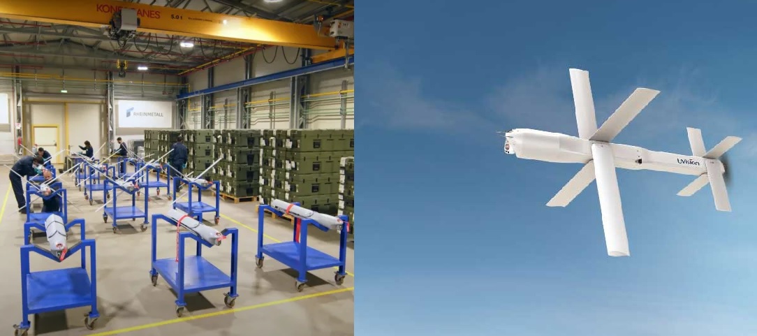 Rheinmetall Full-Speed Series Production of HERO Loitering Munition Production in Itlay