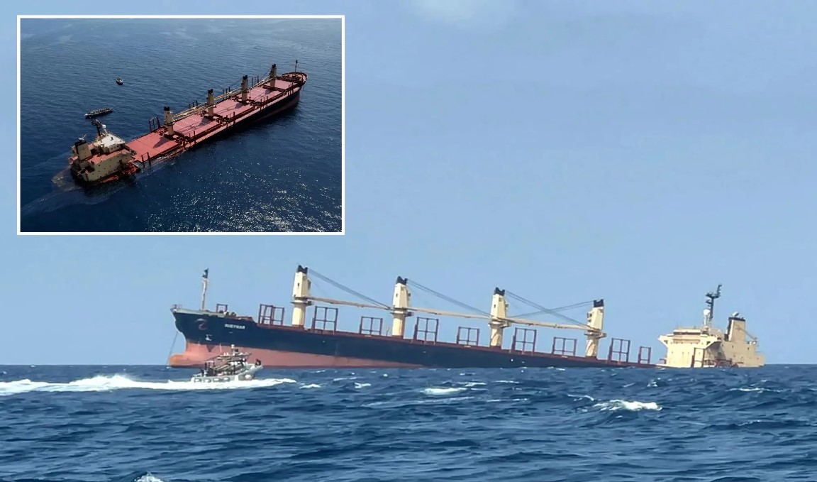 Ship Attacked by Yemen's Houthi Rebels in Fatal Assault Sinks in Red Sea in Second-Such Sinking