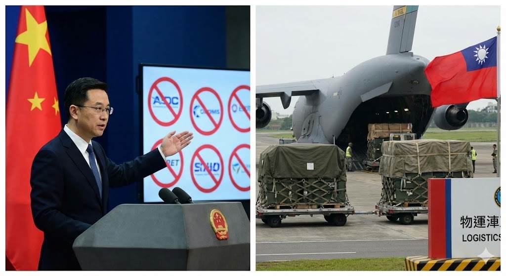 China Imposes Sanctions on 30 U.S. Defence Firms After U.S Approves Record Taiwan Weapons Package