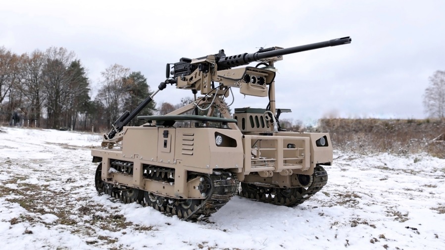 Ukraine Deploys Droid TW 12.7 Robotic Combat System