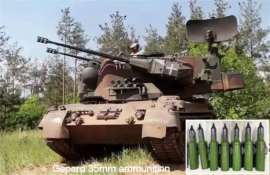 Rheinmetall Secures Major Contract to Supply Ukraine with 35mm Gepard Ammunition