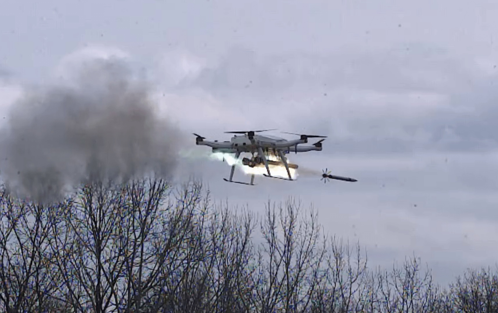 Serbia&rsquo;s PR-DC Unveils IKA-ROCKET Multicopter Capable of Firing Three 57 mm Rockets