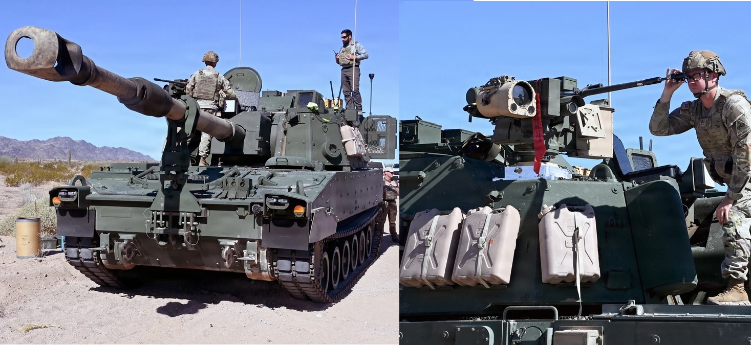 U.S. Army Tests Radar-Equipped LP-CROWS on M109A7 Paladin to Counter Drone Threats