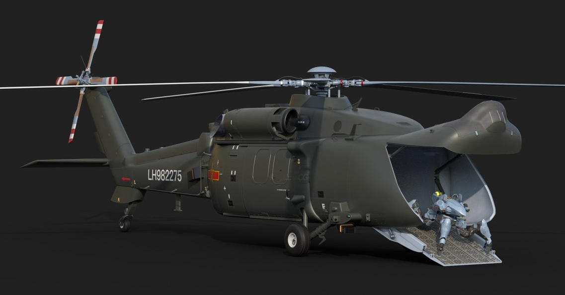 China Developing Unmanned  Version of Harbin Z-20 Transport Helicopter Similar US Sikorsky S-70 Black Hawk