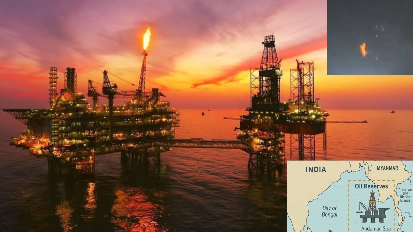 India Discovers Natural Gas in Andaman Sea at a Depth of 2,212 to 2,250 Meters, High Methane Content Found at Sri Vijayapuram-2 Well