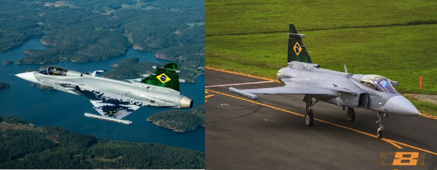 Brazil Receives 11th Saab F-39E Gripen Jet From Saab, Lands at Anápolis Air Base