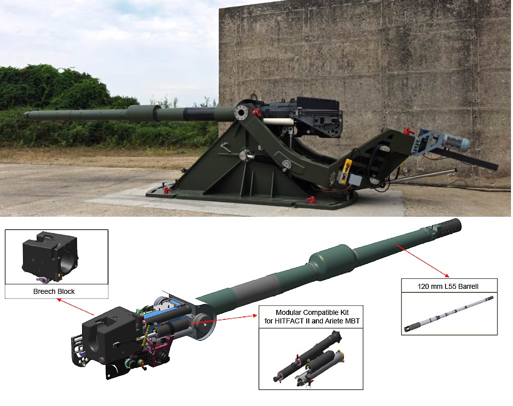 Leonardo Unveils Powerful New 120 mm L55 Tank Gun for Future Battle Tanks