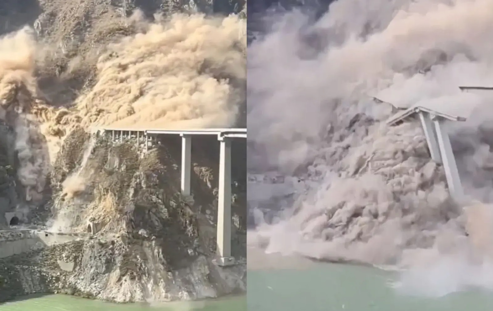 China Newly Built 758-Metre Hongqi Bridge in Sichuan Collapses Months After Opening