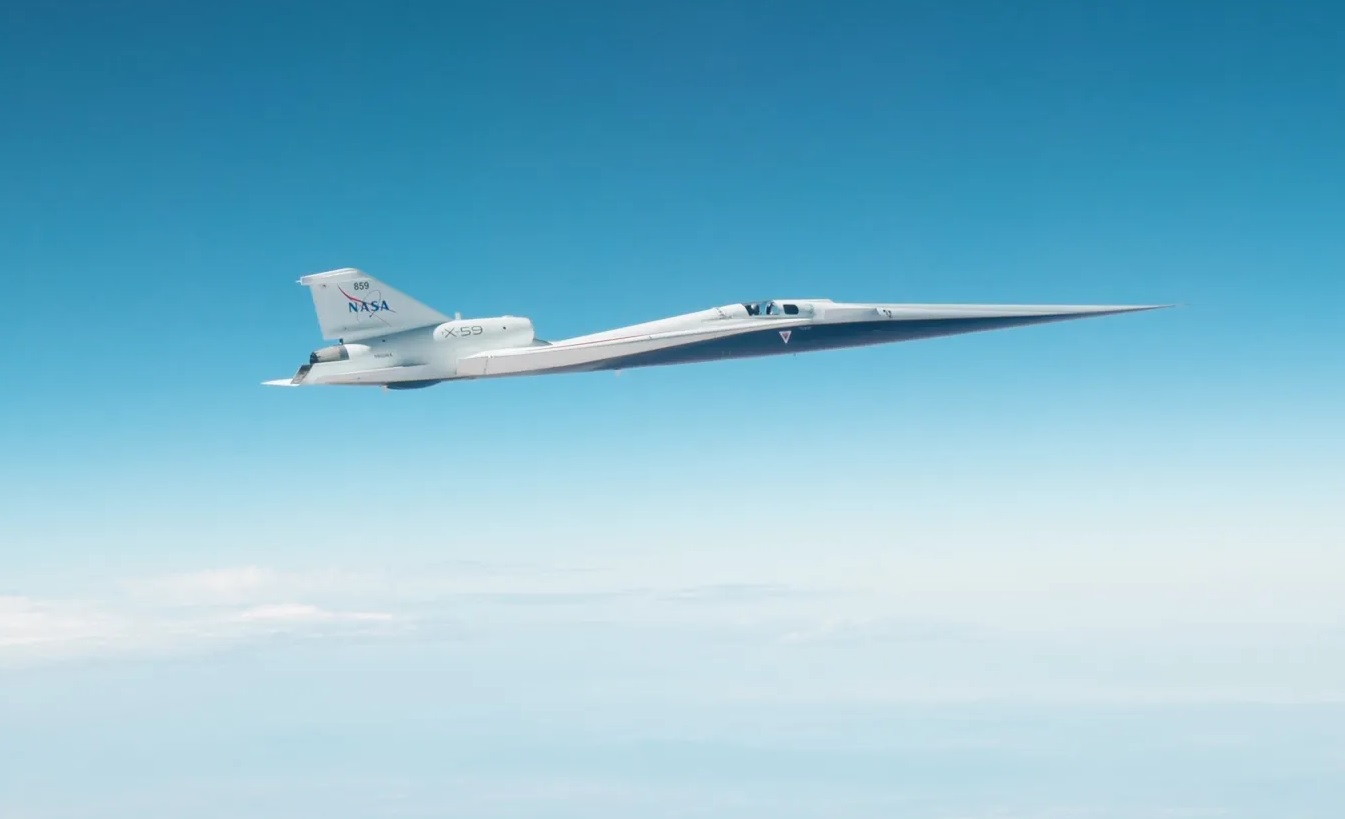 NASA X-59 Achieves Planned Mission Conditions with Mach 1.4 Flight at 55,000 Feet