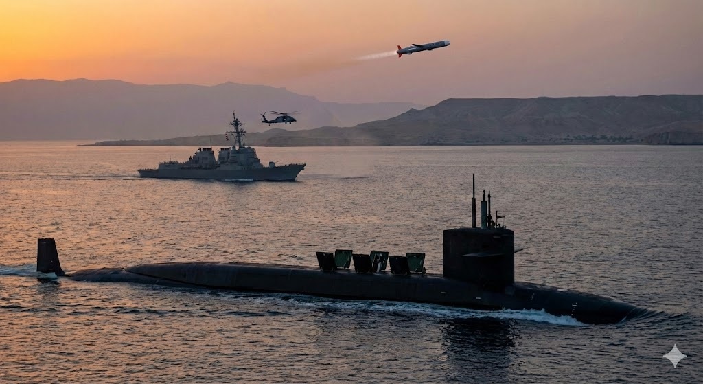 U.S. Deploys Tomahawk-Armed Ohio-Class Submarine to Gulf Amid Iran Missile Escalation