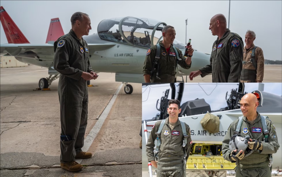 AETC Commander Completes T-7A Red Hawk Program Review, Conducts First Flight