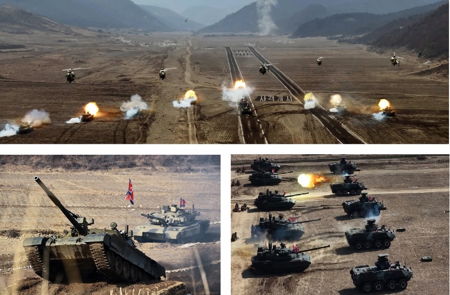 North Korea Conducts Combined Arms Exercises Showcasing Network-Centric Warfare and New Chonma-20 Tank