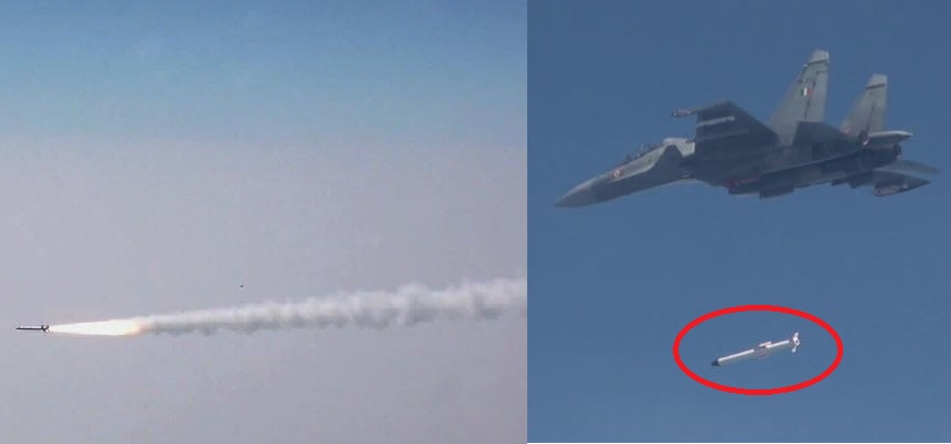 DRDO Conducts Successful Flight Test of RudraM-II Missile Launched from Su-30MKI