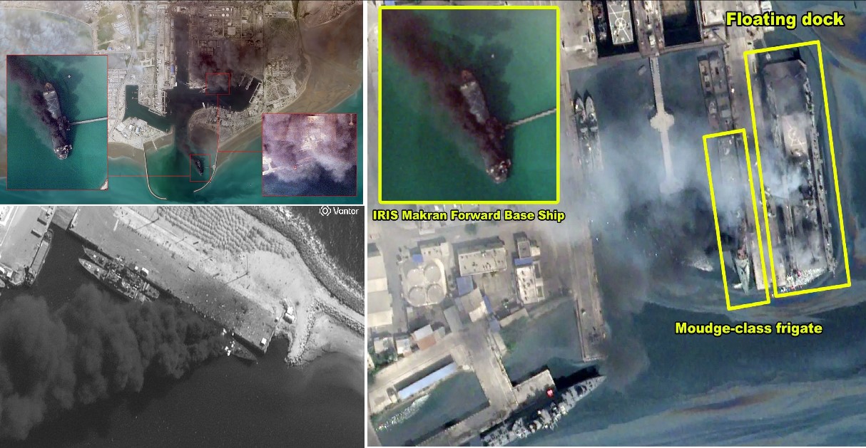 IRGC Many Navy Assets Eliminated in Precision U.S. Strikes, Satellite Images Confirm