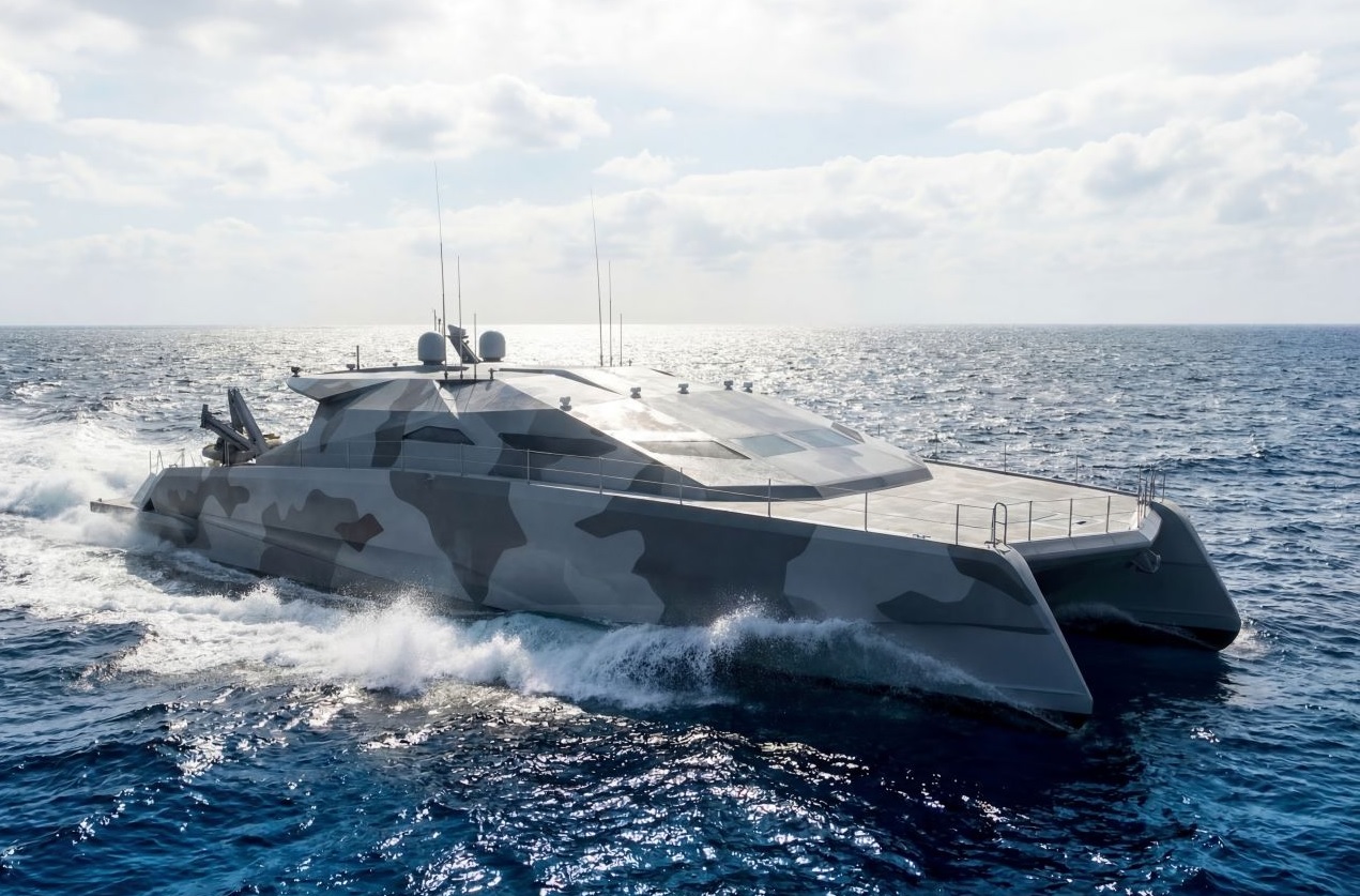 Latvian Company Unveils LNT-27 Tactical Catamaran as First Defense Vessel Project