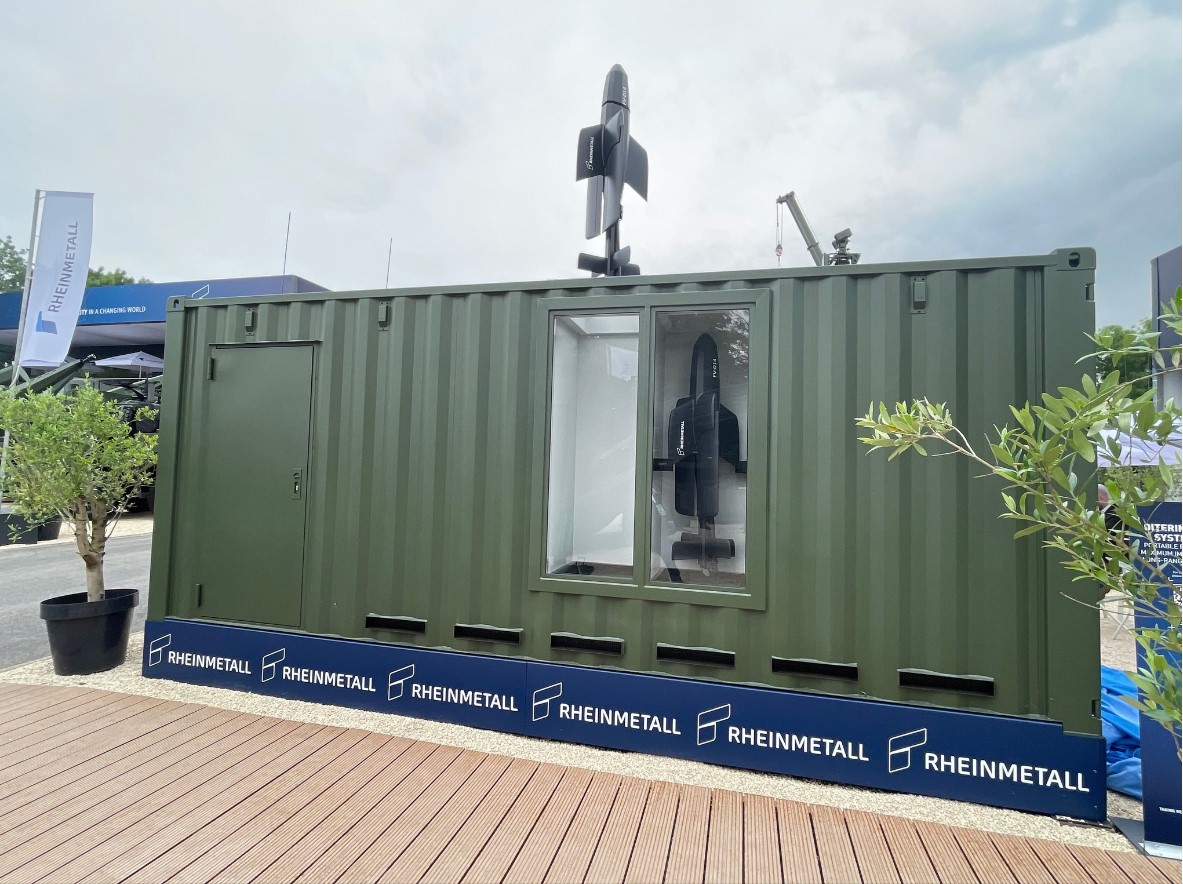 Rheinmetall Unveils Containerized Launcher for 18 FV-014 Loitering Munitions at Eurosatory 2026