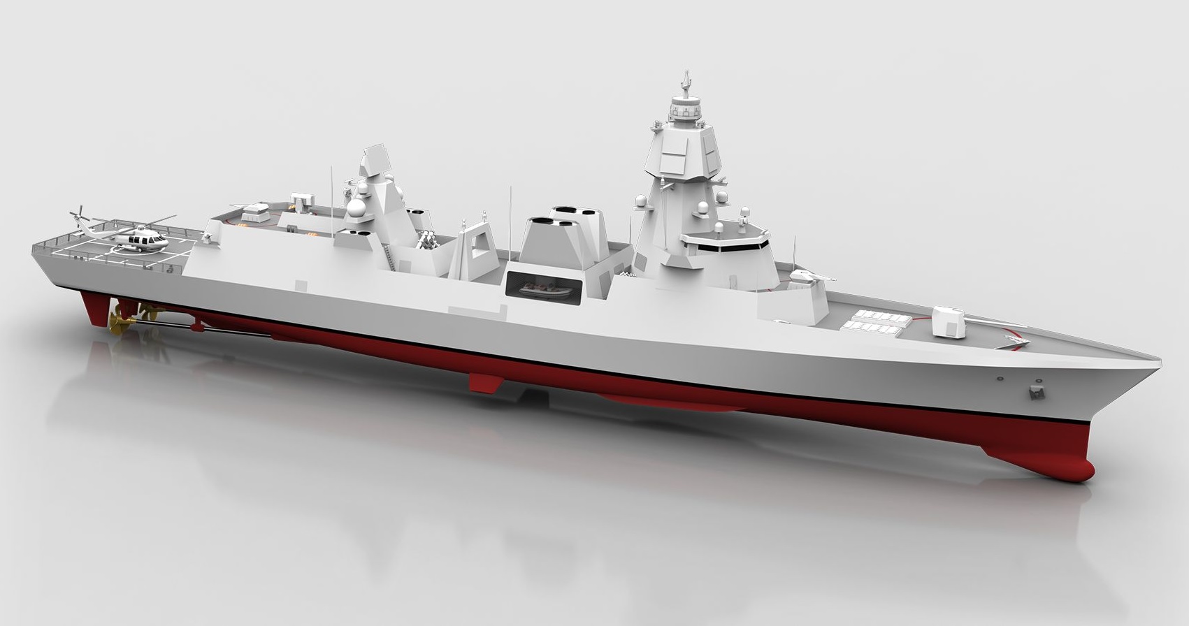 Turkish Naval Designer Kuasar Marin Presents KM-F148 Air Defense Frigate Concept