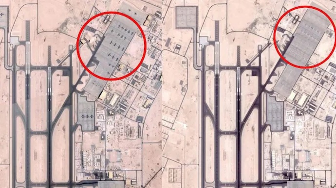 Satellite Images Reveal Disappearance of U.S. Military Aircraft from Qatar Base